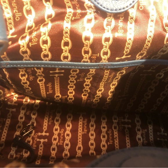 Tignanello Indigo Leather Satchel/Tote - Picture 6 of 7